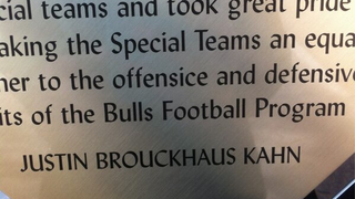 South Florida Gives Punter Special Teams Award Riddled With Spelling Errors, Including Punter's Last Name